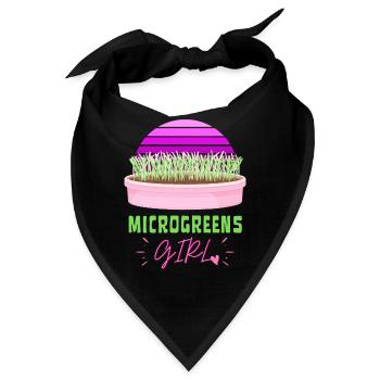 MICROGREENS MÄDCHEN | Urban Gardening Sprossen - Bandana - Schwarz - Vorne