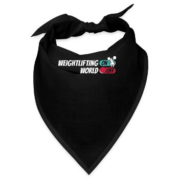 Gewichtheben Gewichtheber - Bandana - Schwarz - Vorne