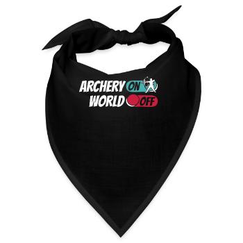 Bogenschießen Bogensport Bogenschütze - Bandana - Schwarz - Vorne