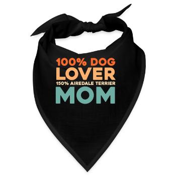 Airedale Terrier - Bandana - Schwarz - Vorne
