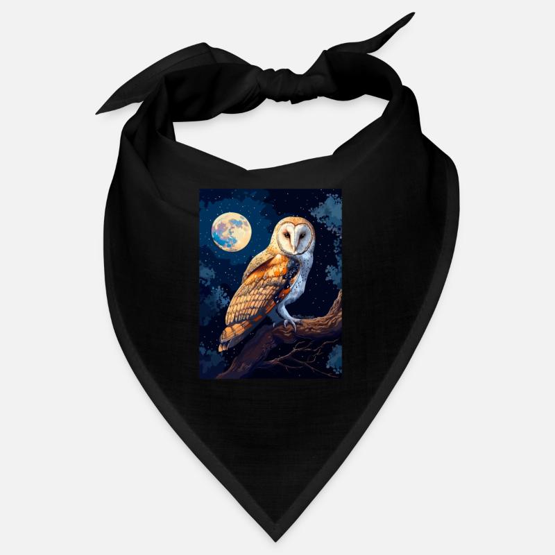 barn owl vintage Bandana
