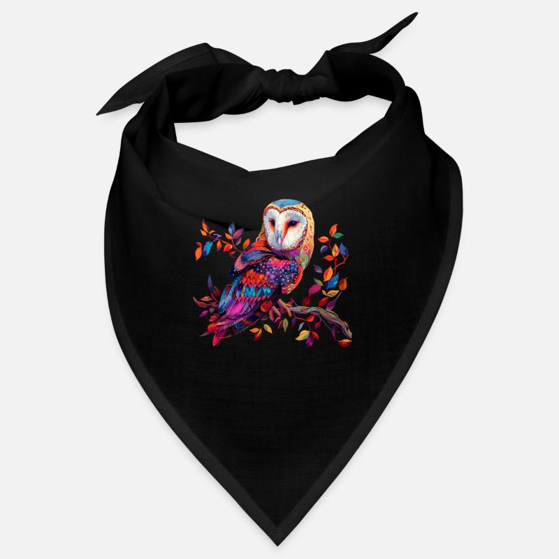 barn owl vintage Bandana