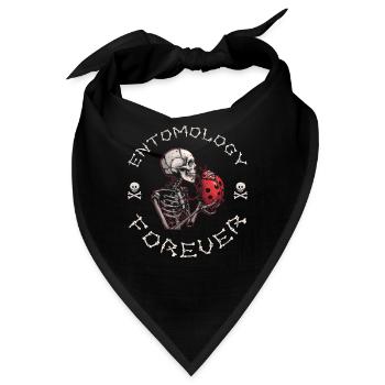 Entomologie Entomologe Insekt Skelett - Bandana - Schwarz - Vorne