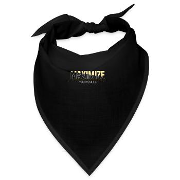 Maximieren Sie Ihr Potenzial - Bandana - Schwarz - Vorne