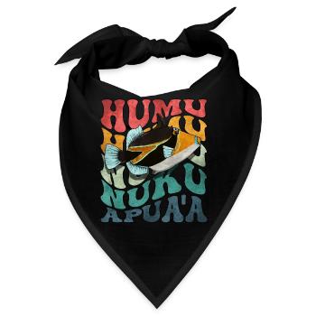 Humuhumunukunukuapua'a Hawaii-Riff-Drückerfisch - Bandana - Schwarz - Vorne