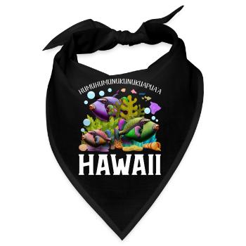 Humuhumunukunukuapua'a Hawaiianischer Riff-Drücker - Bandana - Schwarz - Vorne