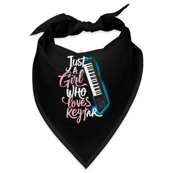 Keytar Keyboard Geschenk - Bandana - Schwarz - Vorne