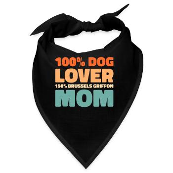 Brussels Griffon - Bandana - Schwarz - Vorne