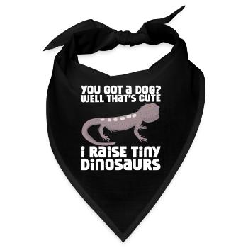 Bärde Drachenliebhaber Pogona Reptile Eidechse - Bandana - Schwarz - Vorne