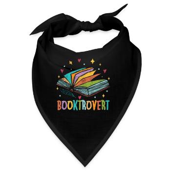 Reading Booktrovert Loves Reading Books Librarian - Bandana - Schwarz - Vorne