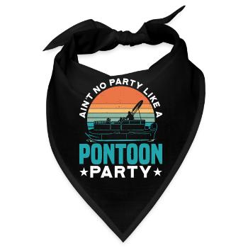 Ain't No Party Like A Pontoon Party 2 - Bandana - Schwarz - Vorne
