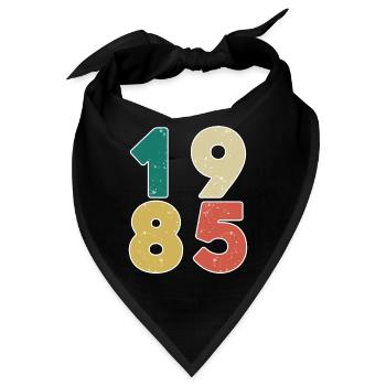 1985 - Jahrgang 1985 - Baujahr 1985 - Bandana - Schwarz - Vorne
