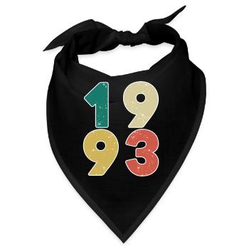 1993 - Jahrgang 1993 - Baujahr 1993 - Bandana - Schwarz - Vorne