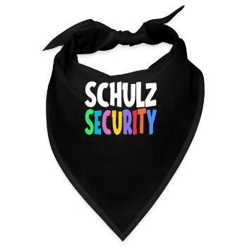 Mitglied der Schulz Security Family Group - Bandana - Schwarz - Vorne