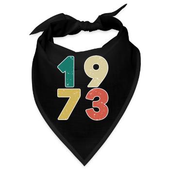 1973 - Jahrgang 1973 - Baujahr 1973 - Bandana - Schwarz - Vorne