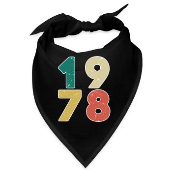 1978 - Jahrgang 1978 - Baujahr 1978 - Bandana - Schwarz - Vorne