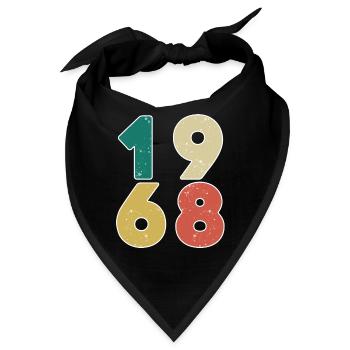1968 - Jahrgang 1968 - Baujahr 1968 - Bandana - Schwarz - Vorne