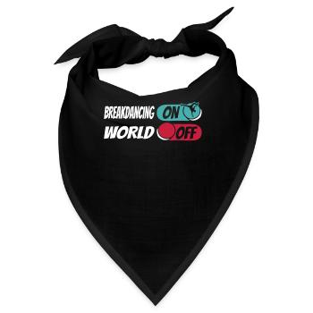 Breakdance Breakdancer Breakdancing - Bandana - Schwarz - Vorne