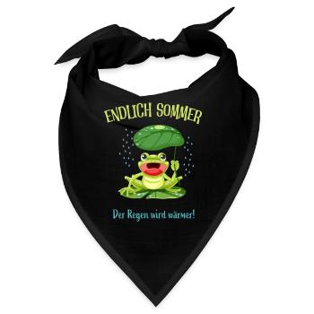 Endlich Sommer - Bandana - Schwarz - Vorne
