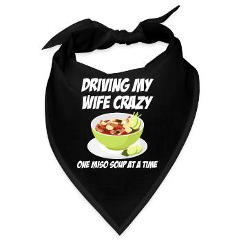 Meine Frau In Den Wahnsinn Treiben Eine - Bandana - Schwarz - Vorne