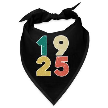 1925 - Jahrgang 1925 - Baujahr 1925 - Bandana - Schwarz - Vorne