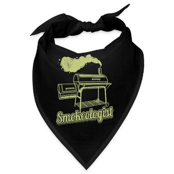 Grillparty SMOKEOLOGIST Fleischliebhaber - Bandana - Schwarz - Vorne