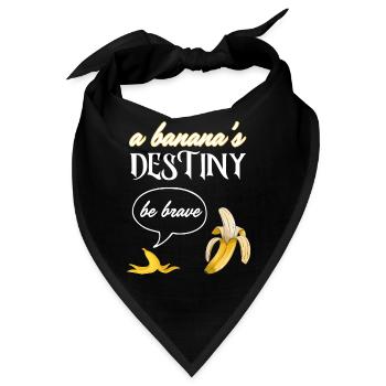 Das Schicksal einer Banane - Bandana - Schwarz - Vorne