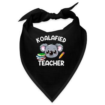 koalafied Teacher, Teacher Koala - Bandana - Schwarz - Vorne