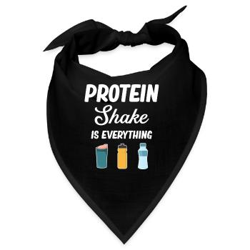 Protein-shake Ist Alles, Cardio-training, - Bandana - Schwarz - Vorne