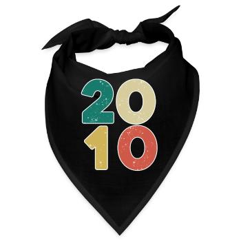 2010 - Jahrgang 2010 - Baujahr 2010 - Bandana - Schwarz - Vorne