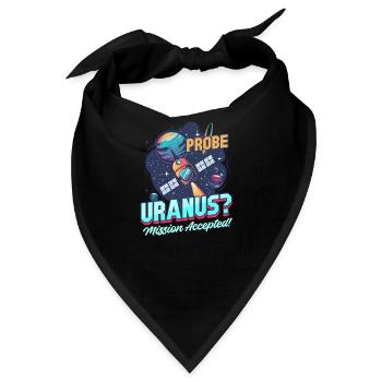 Uranus-Sonde Uranus? Mission angenommen! - Bandana - Schwarz - Vorne