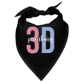 3D-Drucker-Maschine - Bandana - Schwarz - Vorne