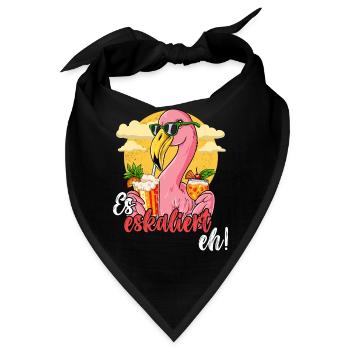 Es Eskaliert Eh - Bandana - Schwarz - Vorne