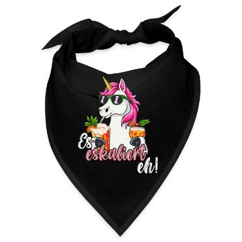 Es Eskaliert Eh - Bandana - Schwarz - Vorne