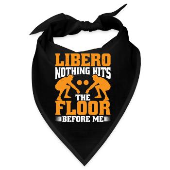 Libero, Nothing Hits The Floor Before Me 7 - Bandana - Schwarz - Vorne