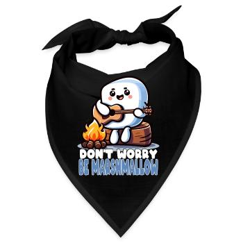 Sorglos Wie Ein Marshmallow Mit Gitarre - Bandana - Schwarz - Vorne