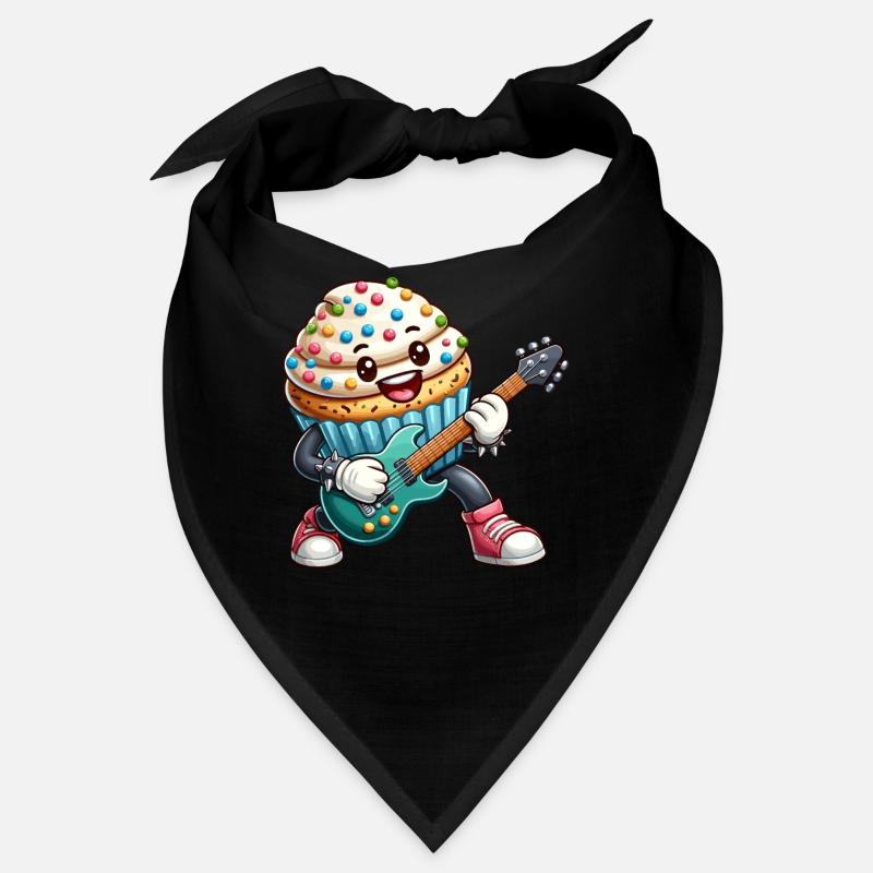 Cute Cupcake Rocker Drawing Bandana