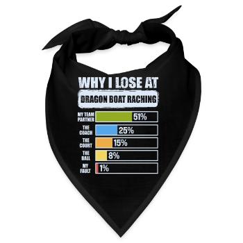 Lustiges Drachenboot-paddel - Bandana - Schwarz - Vorne