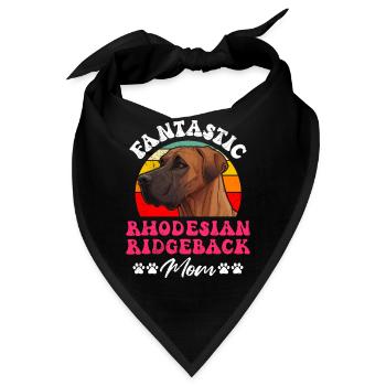 Ridgeback FANTASTIC RHODESIAN RIDGEBACK MOM - Bandana - Schwarz - Vorne