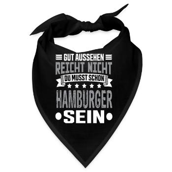 Hamburg - Bandana - Schwarz - Vorne