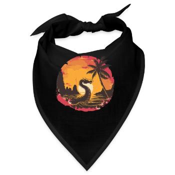 Lustiges Drachenboot-paddel - Bandana - Schwarz - Vorne