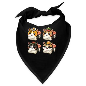 Sushi - Bandana - Schwarz - Vorne