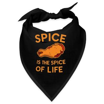 Hot Chicken Wings Spicy Wings Buffalo Wings - Bandana - Schwarz - Vorne
