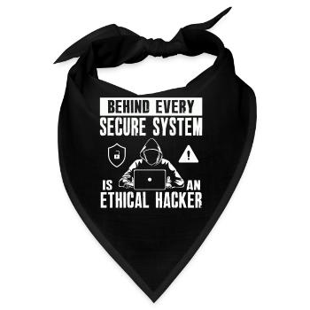 Ethische Hacker-Cybersicherheitsexpertise - Bandana - Schwarz - Vorne