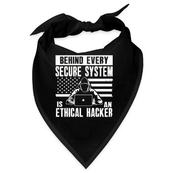 Ethische Hacker-Cybersicherheitsexpertise - Bandana - Schwarz - Vorne