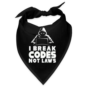 Ethische Hacker-Cybersicherheitsexpertise - Bandana - Schwarz - Vorne