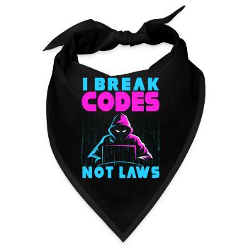 Ethische Hacker-Cybersicherheitsexpertise - Bandana - Schwarz - Vorne