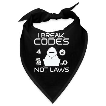 Ethische Hacker-Cybersicherheitsexpertise - Bandana - Schwarz - Vorne