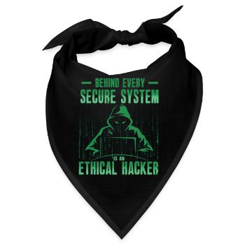 Ethische Hacker-Cybersicherheitsexpertise - Bandana - Schwarz - Vorne