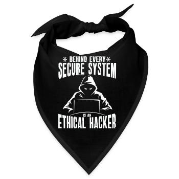 Ethische Hacker-Cybersicherheitsexpertise - Bandana - Schwarz - Vorne